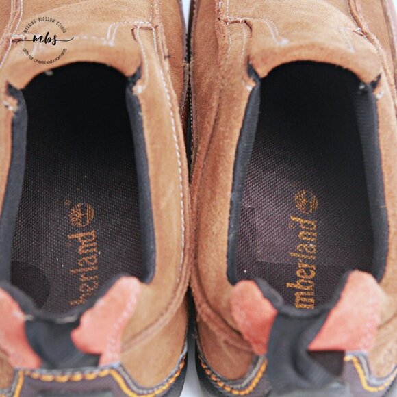 Timberland Stitched Suede Athletic Trail Driving Loafers Brown Mens 7.5 - Picture 14 of 14